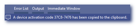 First run device code