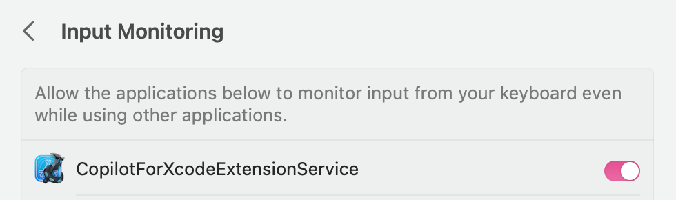 Input Monitoring