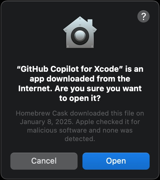 Screenshot: macOS download permission request